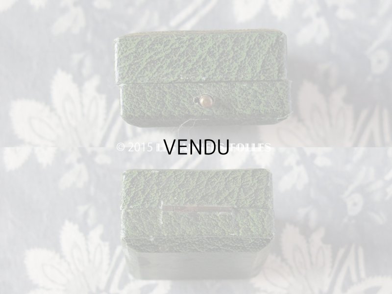 画像4: アンティーク ジュエリーボックス 金彩入り グリーン