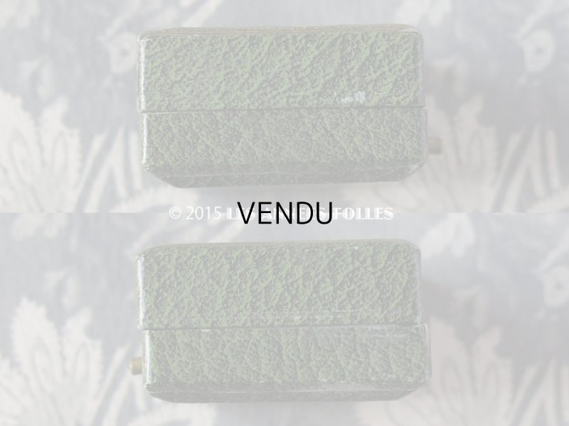 画像5: アンティーク ジュエリーボックス 金彩入り グリーン