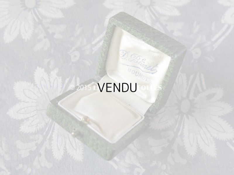 画像6: アンティーク ジュエリーボックス 金彩入り グリーン