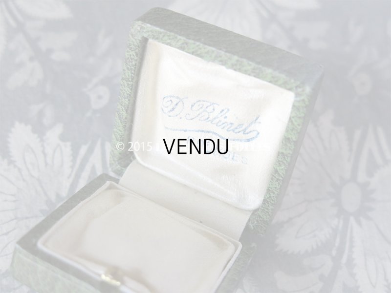 画像7: アンティーク ジュエリーボックス 金彩入り グリーン