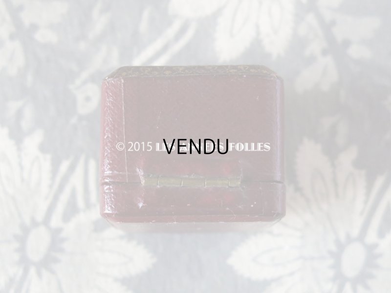 画像6: アンティーク ジュエリーボックス 金彩入り ボルドー