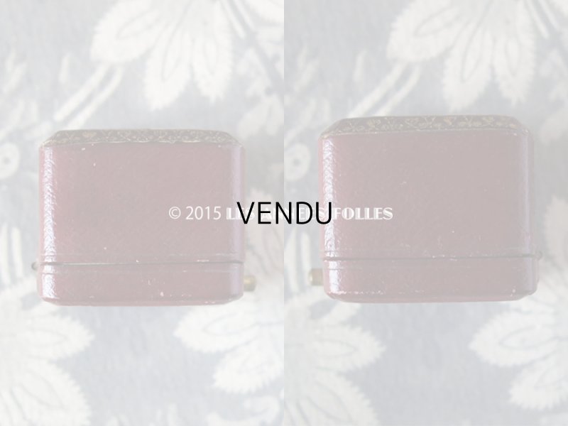 画像7: アンティーク ジュエリーボックス 金彩入り ボルドー