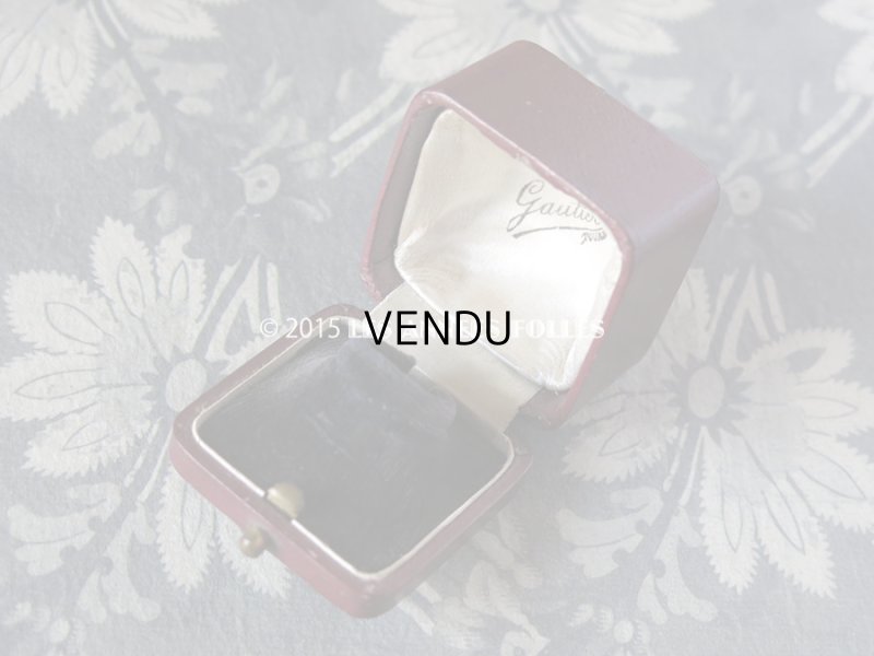 画像8: アンティーク ジュエリーボックス 金彩入り ボルドー