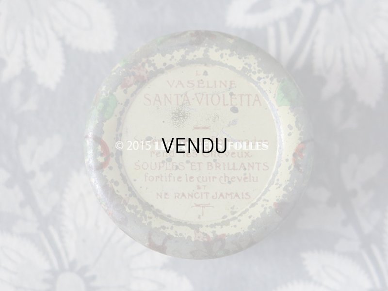 画像4: 1900年代 アンティーク ワセリン缶 菫 VASELINE SANTA-VIOLETTA - G.LEMOINE PARIS -