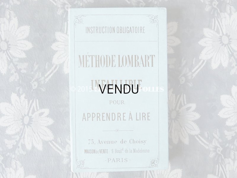 画像3: 19世紀末 アンティーク 本型 チョコレートの紙箱 METHODE LOMBART INFAILLIBLE POUR APPRENDRE A LIRE - CHOCOLATS LOMBART - 