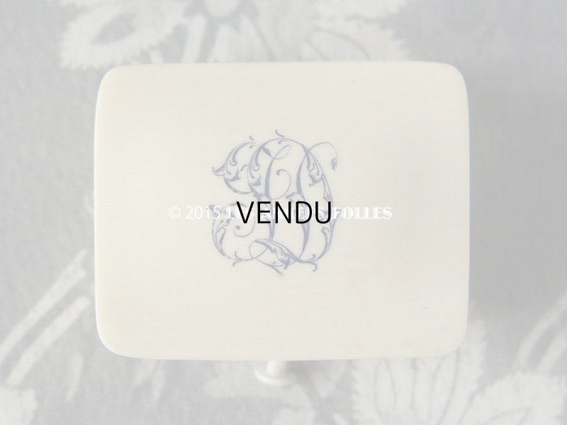 画像5: アンティーク ジュエリーボックス ベークライト製 モノグラム