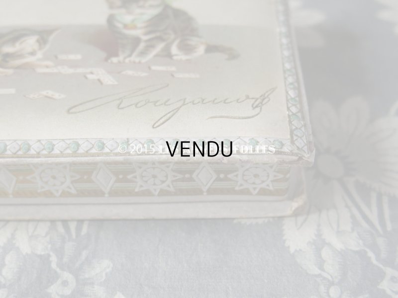 画像10: 1900年代 アンティーク ラングドシャのお菓子箱 LANGUES DE CHAT AU CHOCOLAT DE ROYAL