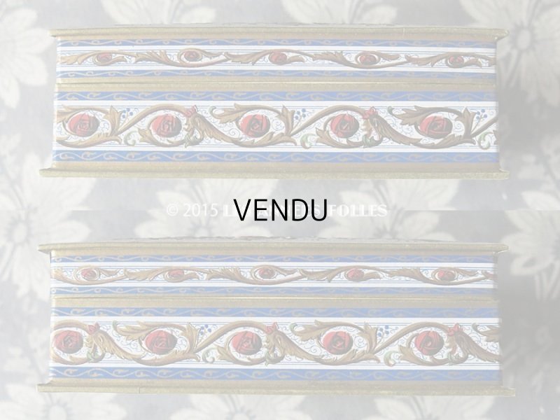 画像6: 1920年代 アンティーク 『ショコラ・フランソワ・ マルキ』のお菓子箱  LES ROSACES DE F.MARQUIS - CHOCOLAT FRANCOIS MARQUIS PARIS -