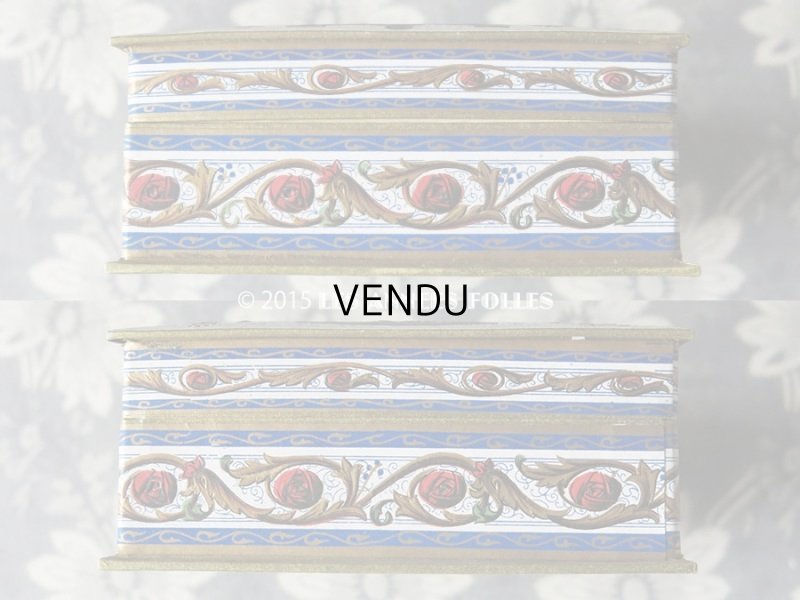 画像5: 1920年代 アンティーク 『ショコラ・フランソワ・ マルキ』のお菓子箱  LES ROSACES DE F.MARQUIS - CHOCOLAT FRANCOIS MARQUIS PARIS -