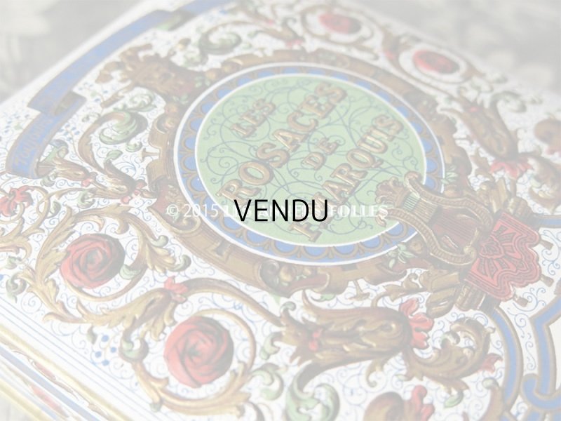 画像4: 1920年代 アンティーク 『ショコラ・フランソワ・ マルキ』のお菓子箱  LES ROSACES DE F.MARQUIS - CHOCOLAT FRANCOIS MARQUIS PARIS -