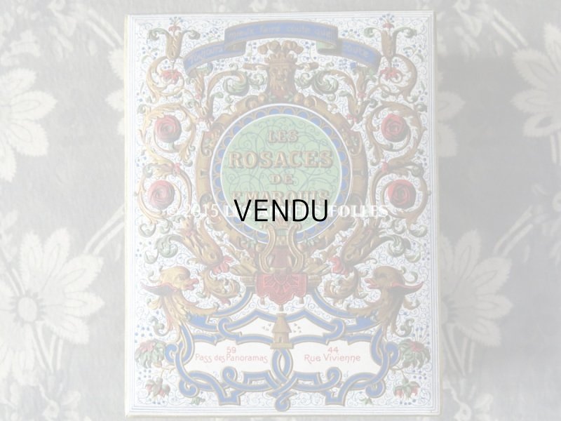 画像3: 1920年代 アンティーク 『ショコラ・フランソワ・ マルキ』のお菓子箱  LES ROSACES DE F.MARQUIS - CHOCOLAT FRANCOIS MARQUIS PARIS -