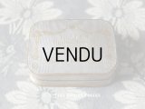 アンティーク ジュエリーボックス 金彩入り 花模様