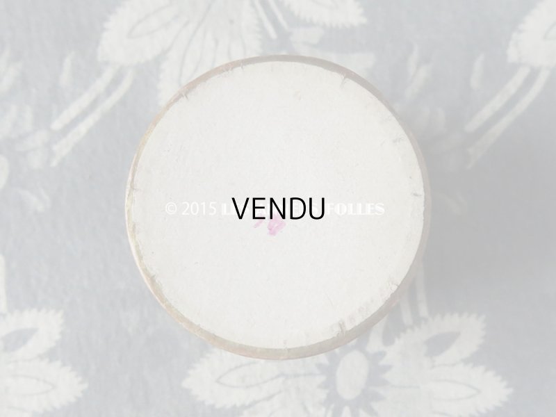 画像3: 未使用 1900年代 アンティーク 携帯用 チーク パウダーボックス パフ付 ROUGE BRUNETTE - DORIN PARIS -