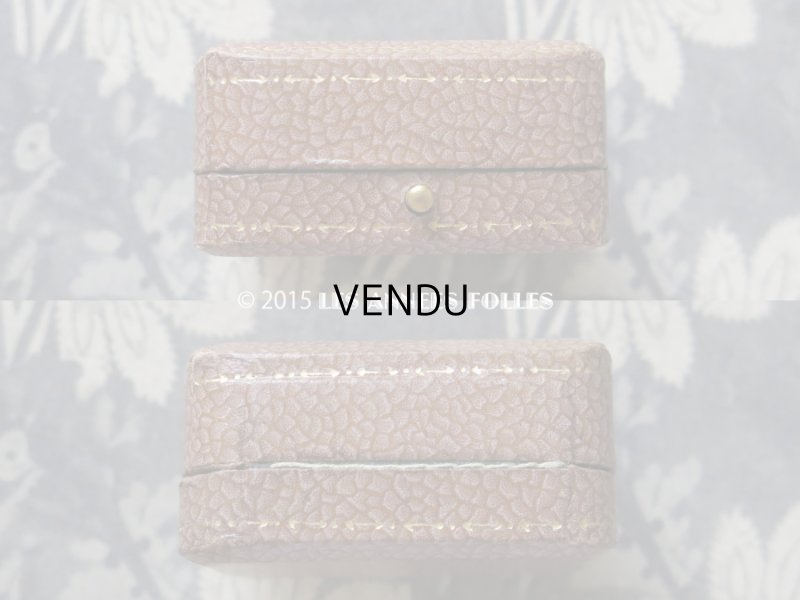 画像6: 未使用 アンティーク ジュエリーボックス スモーキーピンク&ブラウン