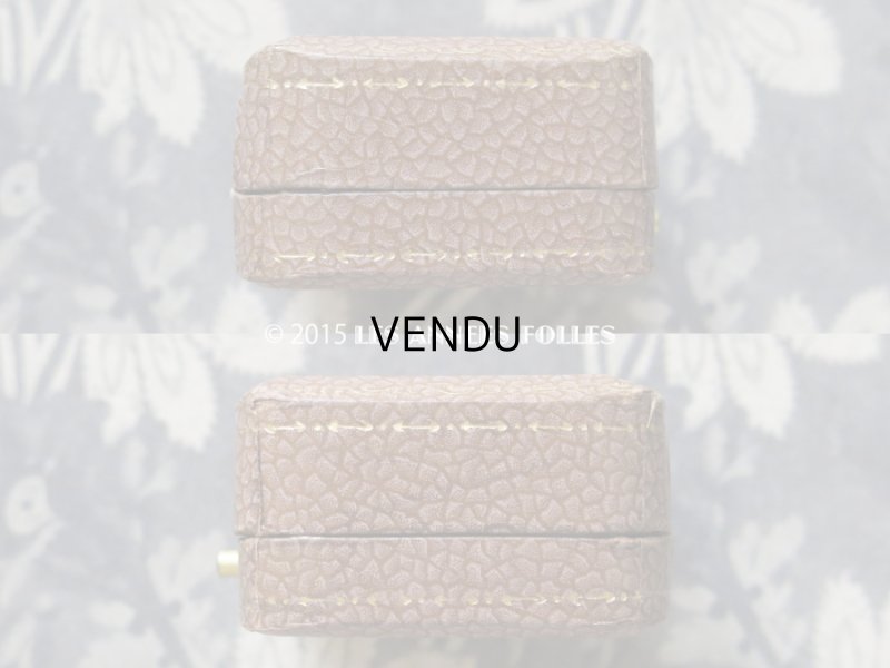 画像7: 未使用 アンティーク ジュエリーボックス スモーキーピンク&ブラウン