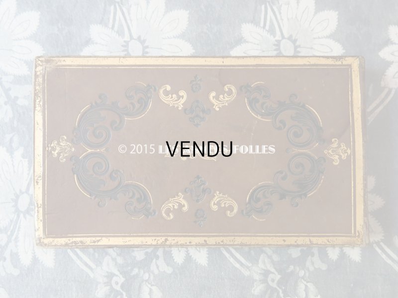 画像3: 19世紀 アンティーク 本型(アルバム型) チョコレートの紙箱 ALBUM