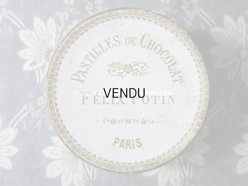 画像2: 19世紀末 アンティーク ショコラの紙箱 PASTILLES DE  CHOCOLAT - FELIX POTIN PARIS -