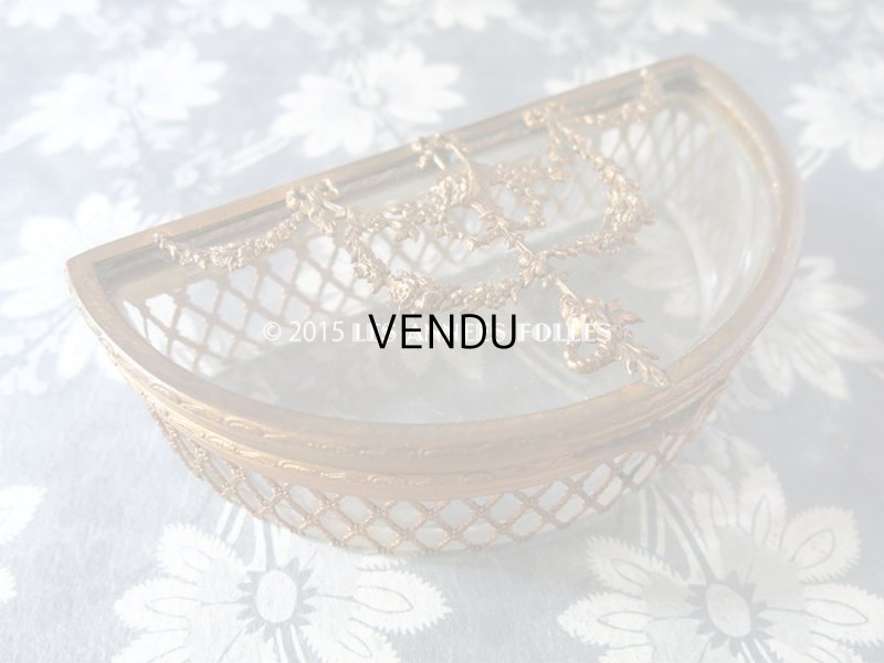 画像3: 19世紀 アンティーク ジュエリーボックス 花かご&薔薇＆リボンのガーランド