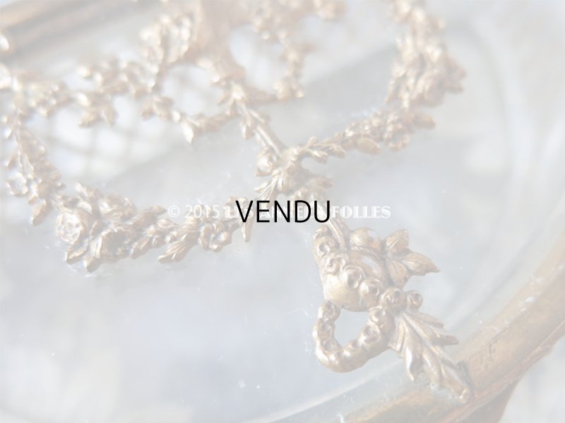 画像7: 19世紀 アンティーク ジュエリーボックス 花かご&薔薇＆リボンのガーランド