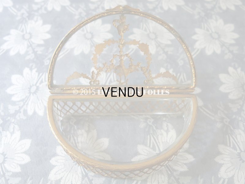 画像9: 19世紀 アンティーク ジュエリーボックス 花かご&薔薇＆リボンのガーランド