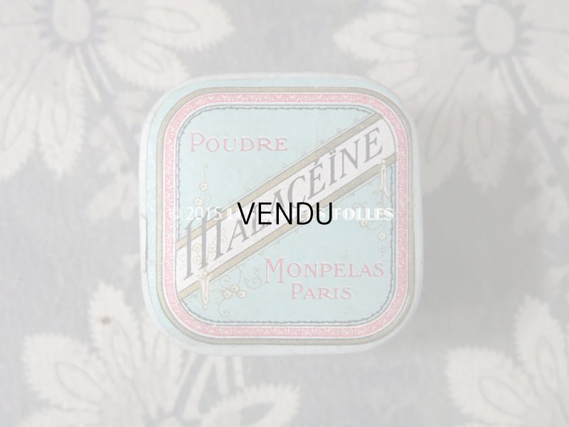 画像3: アンティーク 小さなパウダーボックス POUDRE MALACEINE - MONPELAS PARIS -