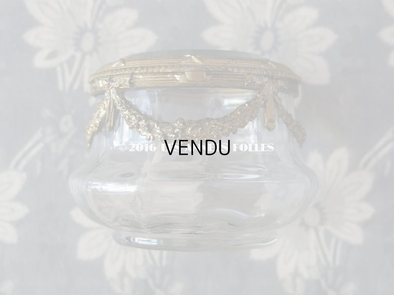 画像3: アンティーク パウダーケース 薔薇のガーランド