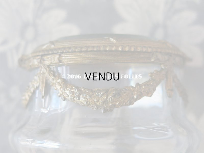 画像7: アンティーク パウダーケース 薔薇のガーランド