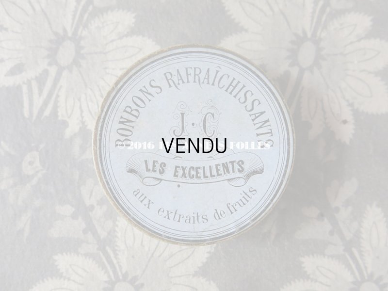 画像3: 19世紀末 アンティーク 小さな お菓子箱 ボンボン BONBONS REFRAICHISSANTS AUX EXTRAITS DE FRUITS - J.C -