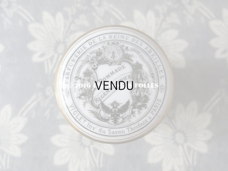 画像5: アンティーク クリームポット POMMADE REGENERATRICE PARFUMERIE DE LA REINE DES ABEILLES - VIOLET PARIS -