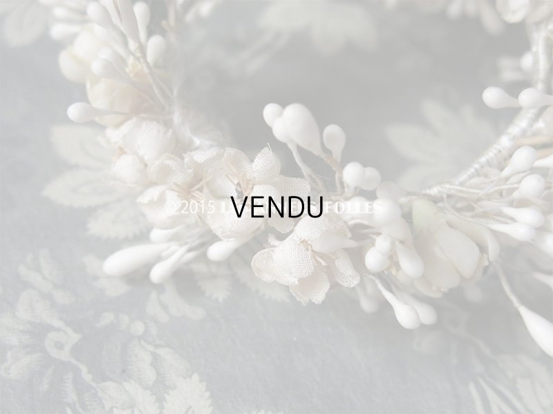 画像6: アンティーク ドール用 ワックスフラワーのヘッドリース ティアラ