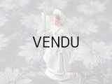アンティーク コミュニオン 石膏人形 コミュニオンのドレスを着た少女