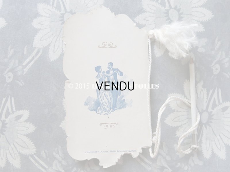 画像10: 1902年 アンティーク 舞踏会の手帳 ペンシル付 CARNET DE BAL カルネ・ド・バル