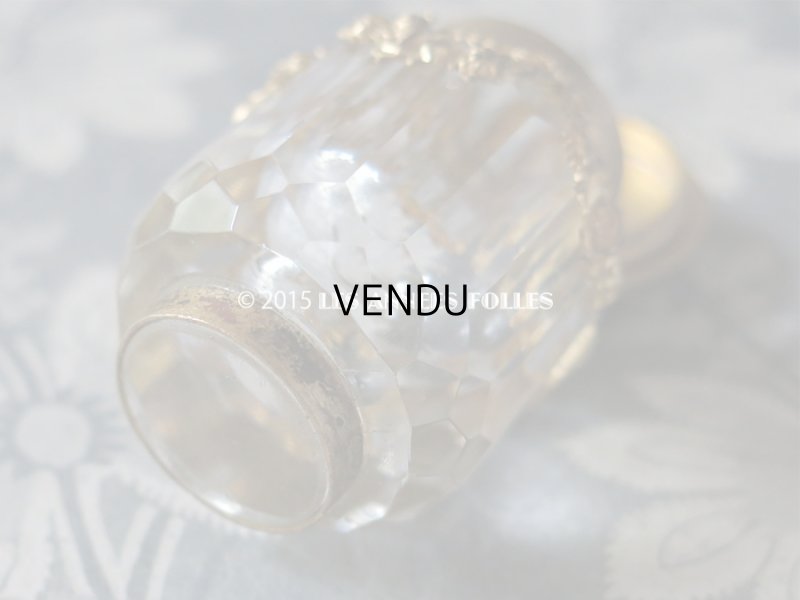 画像5: 19世紀末 アンティーク 小さな インク瓶 薔薇とリボンのガーランド