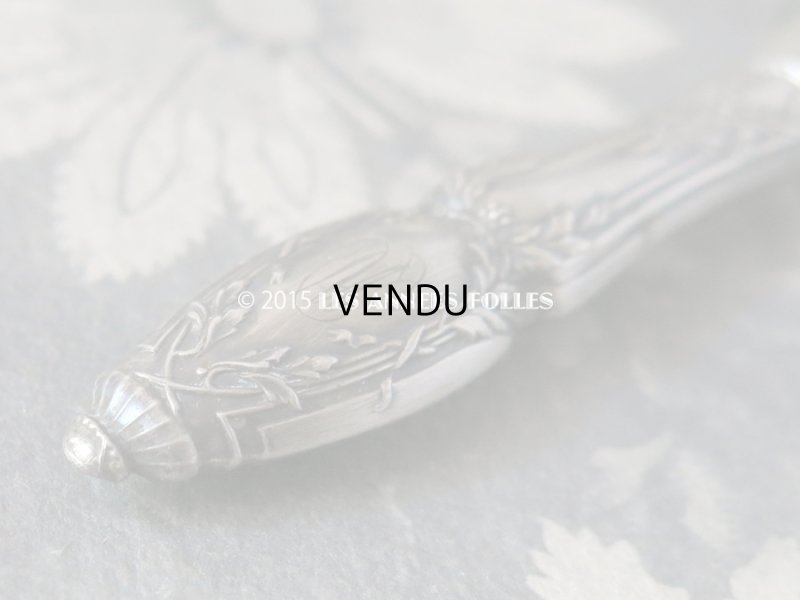 画像4: 19世紀末 アンティーク シルバー製 小さな シーリングスタンプ モノグラム入り『MD』