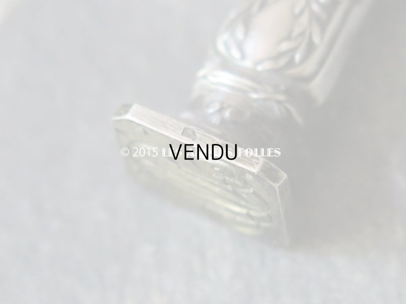 画像6: 19世紀末 アンティーク シルバー製 小さな シーリングスタンプ モノグラム入り『MD』