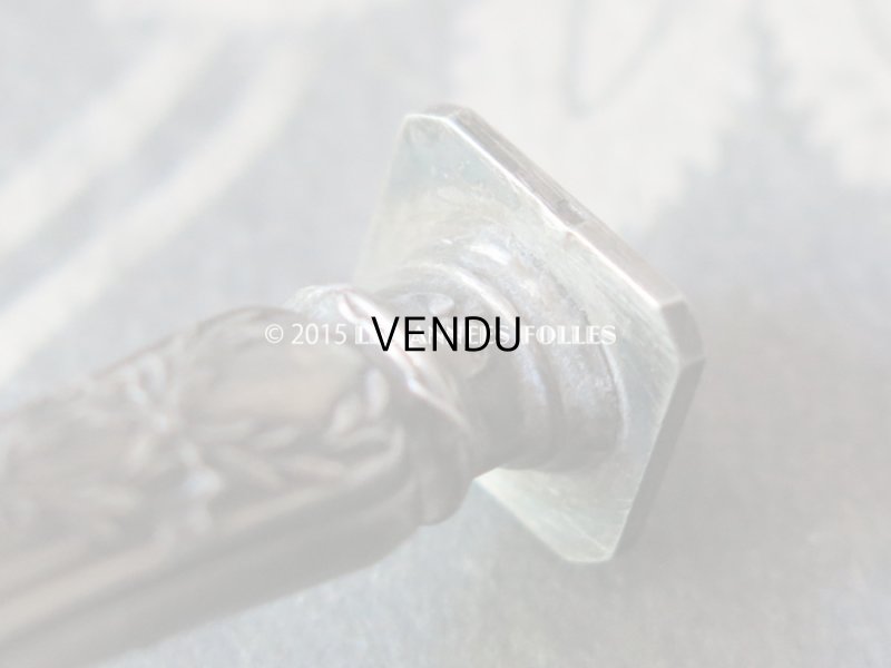 画像7: 19世紀末 アンティーク シルバー製 小さな シーリングスタンプ モノグラム入り『MD』