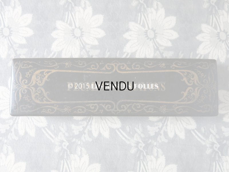 画像3: 19世紀 アンティーク ペンケース パピエマシェ PLUMES & CRAYONS