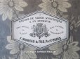 画像1: アンティーク パウダーソープのラベル POUDRE DE SAVON HYGIENIQUE A LA GUIMAUVE - F.MOREAU & FILS PARIS - (1)