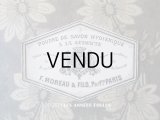 アンティーク パウダーソープのラベル POUDRE DE SAVON HYGIENIQUE A LA GUIMAUVE - F.MOREAU & FILS PARIS -