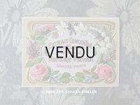 アンティーク 草花のパフュームラベル EXTRAIT CONCENTRE AUX FLEURS MIMOSA - HONORE PAYAN -