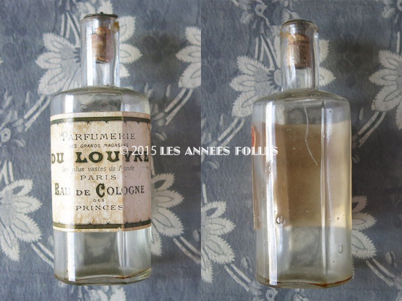 画像2: 19世紀 アンティーク パフュームボトル 香水瓶 EAU DE COLOGNE DE PRINCES -PARFUMERIE DES GRANDS MAGASINS DU LOUVRE PARIS-
