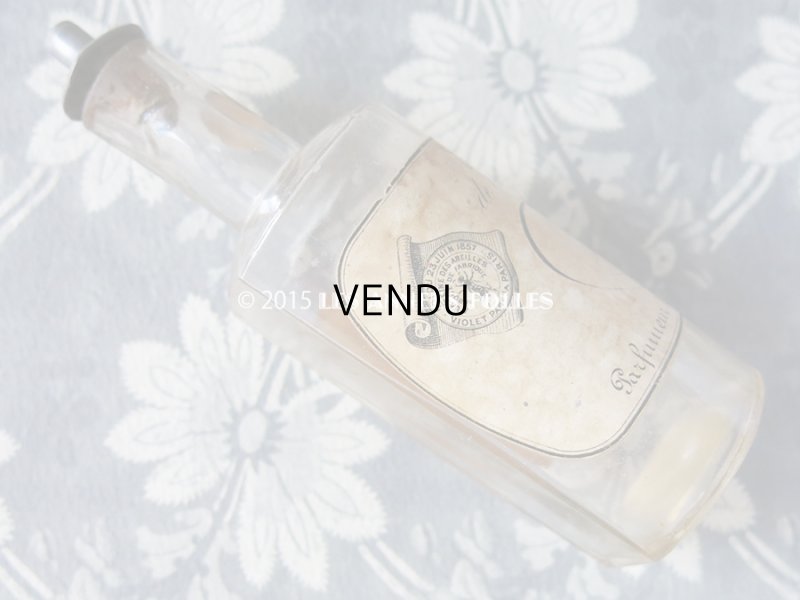 画像4: 1858年 アンティーク パフュームボトル 香水瓶 EAU DE COLOGNE DE LA REINE DES ABEILLES -VIOLET-