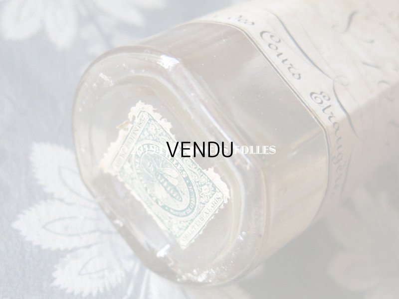 画像5: 1858年 アンティーク パフュームボトル 香水瓶 EAU DE COLOGNE DE LA REINE DES ABEILLES -VIOLET-