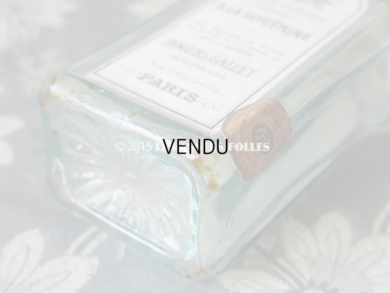 画像6: 1900年代 アンティーク パフュームボトル 香水瓶 LOTION VEGETALE A LA GLYCERINE - ROGER&GALLET -