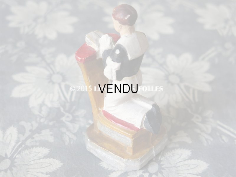 画像4: アンティーク コミュニオン 石膏人形 祈りを捧げる少年