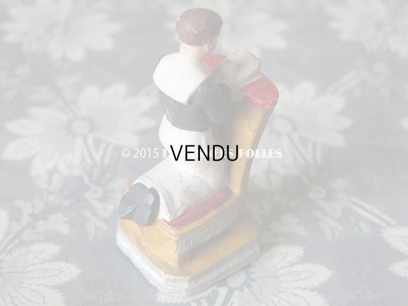 画像5: アンティーク コミュニオン 石膏人形 祈りを捧げる少年