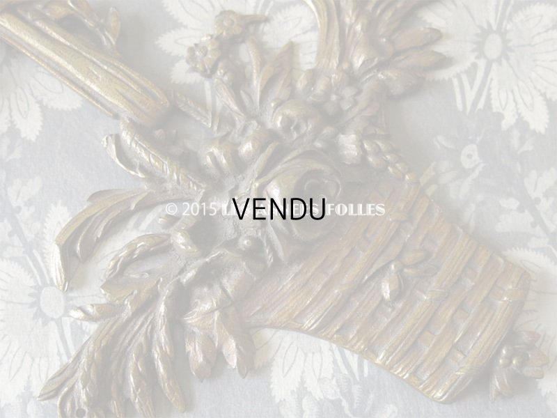 画像4: アンティーク 大きな 薔薇の花かご オーナメント