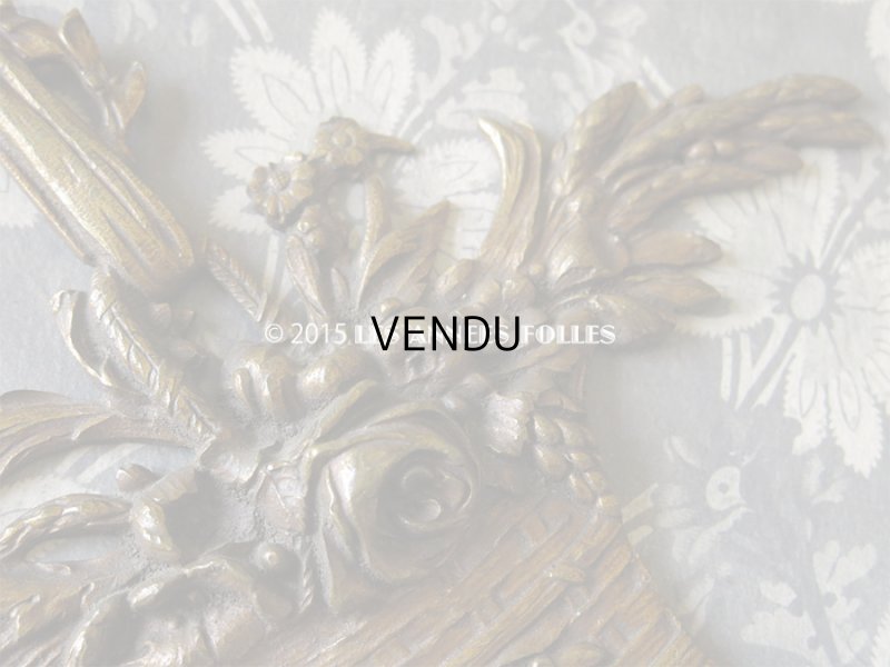 画像6: アンティーク 大きな 薔薇の花かご オーナメント