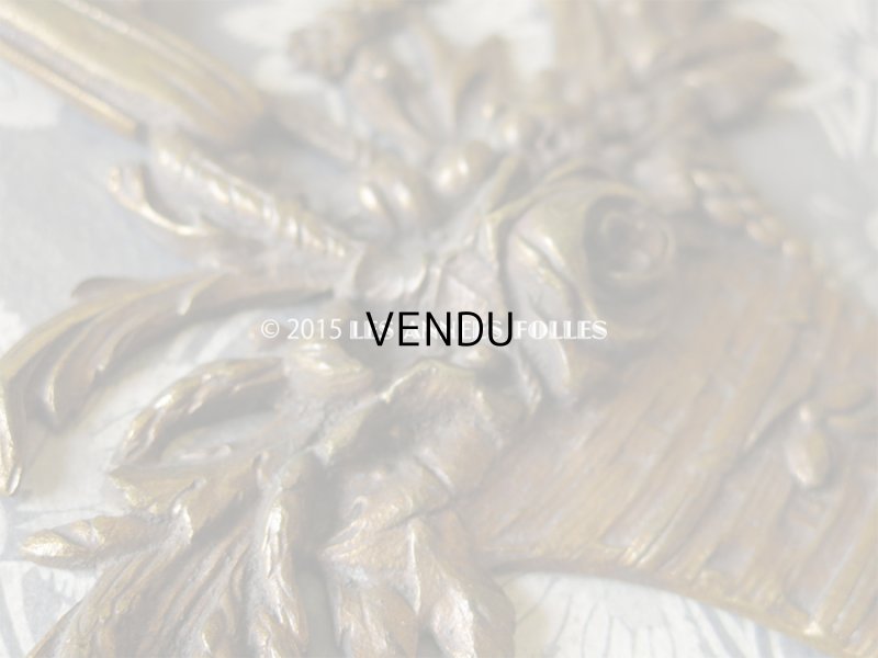 画像7: アンティーク 大きな 薔薇の花かご オーナメント