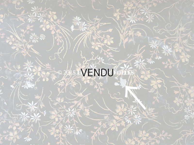 画像5: 19世紀 アンティーク ナポレオン3世 パピエマシェ トレイ 花模様